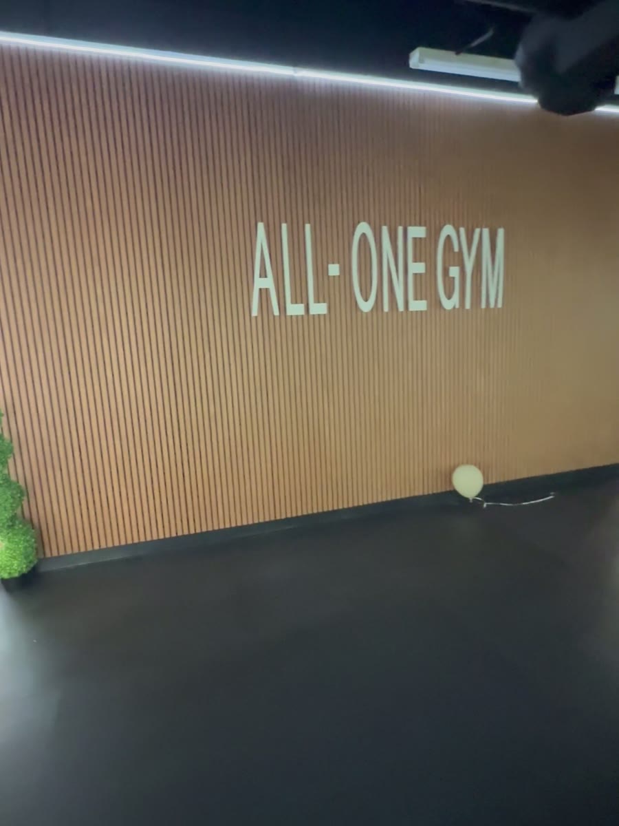 The All One Gym wall