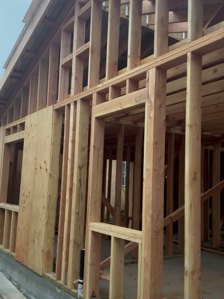 Exterior wall framing