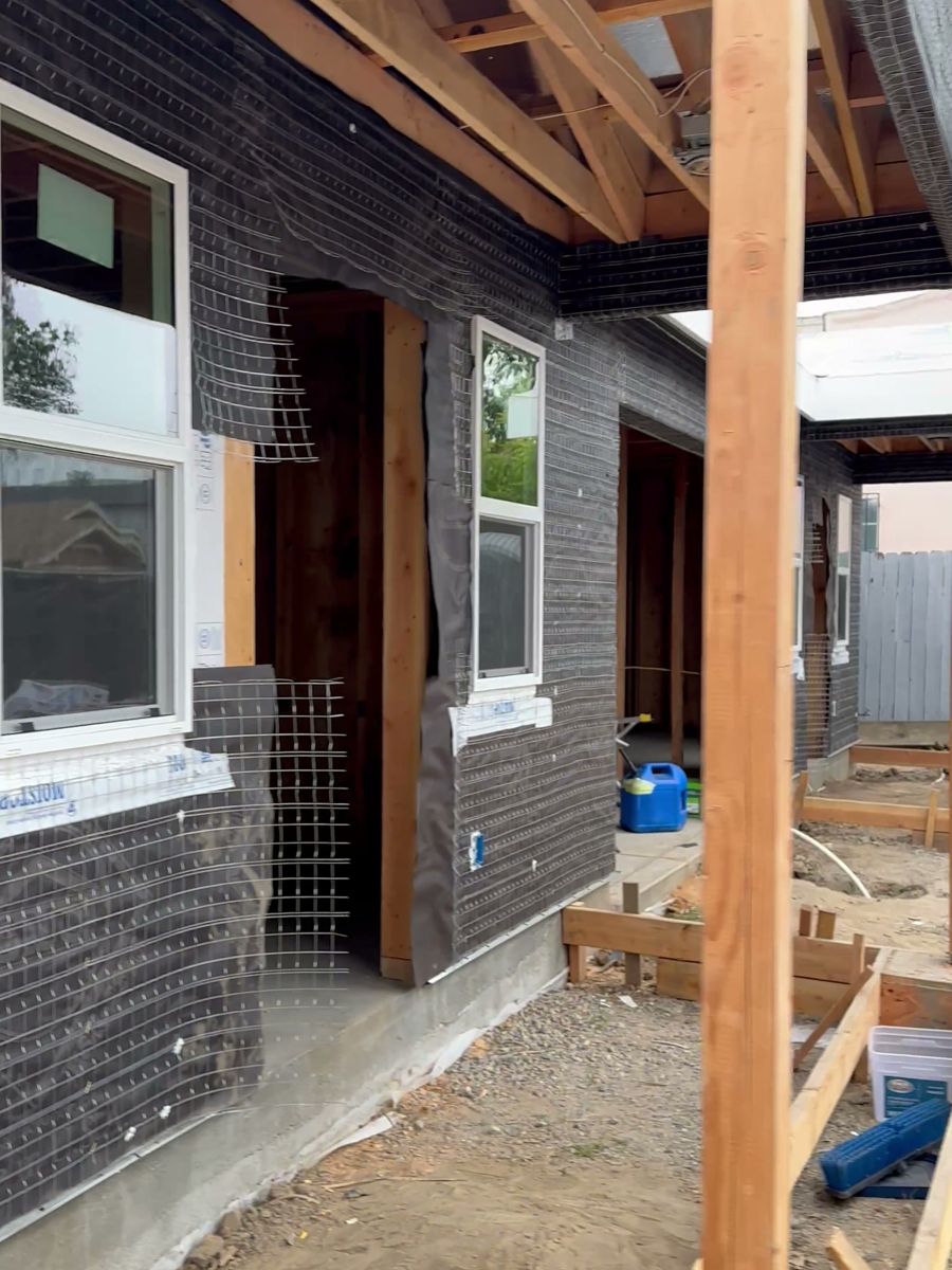 Lath at the porch and windows
