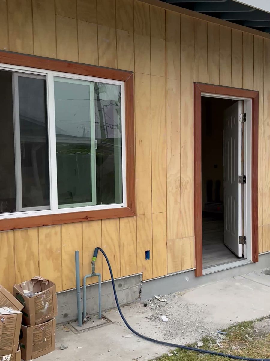 New windows and entry door
