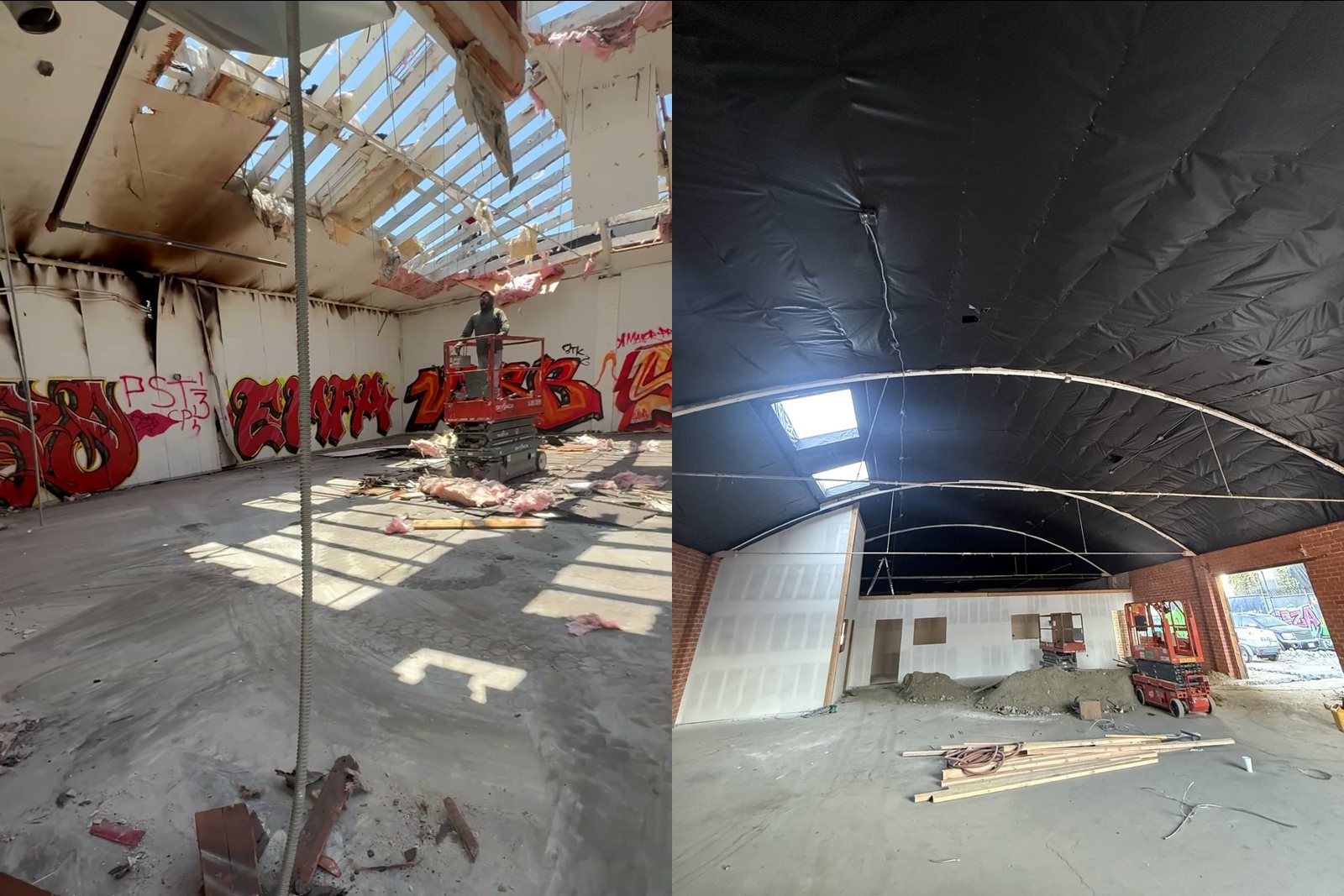 Los Angeles Warehouse Fire Rebuild &mdash; INVICTA commercial project