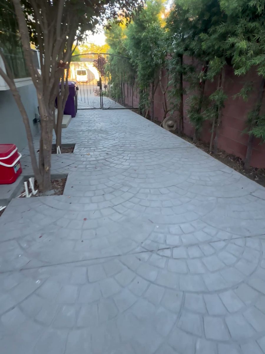 Side yard to the ADU