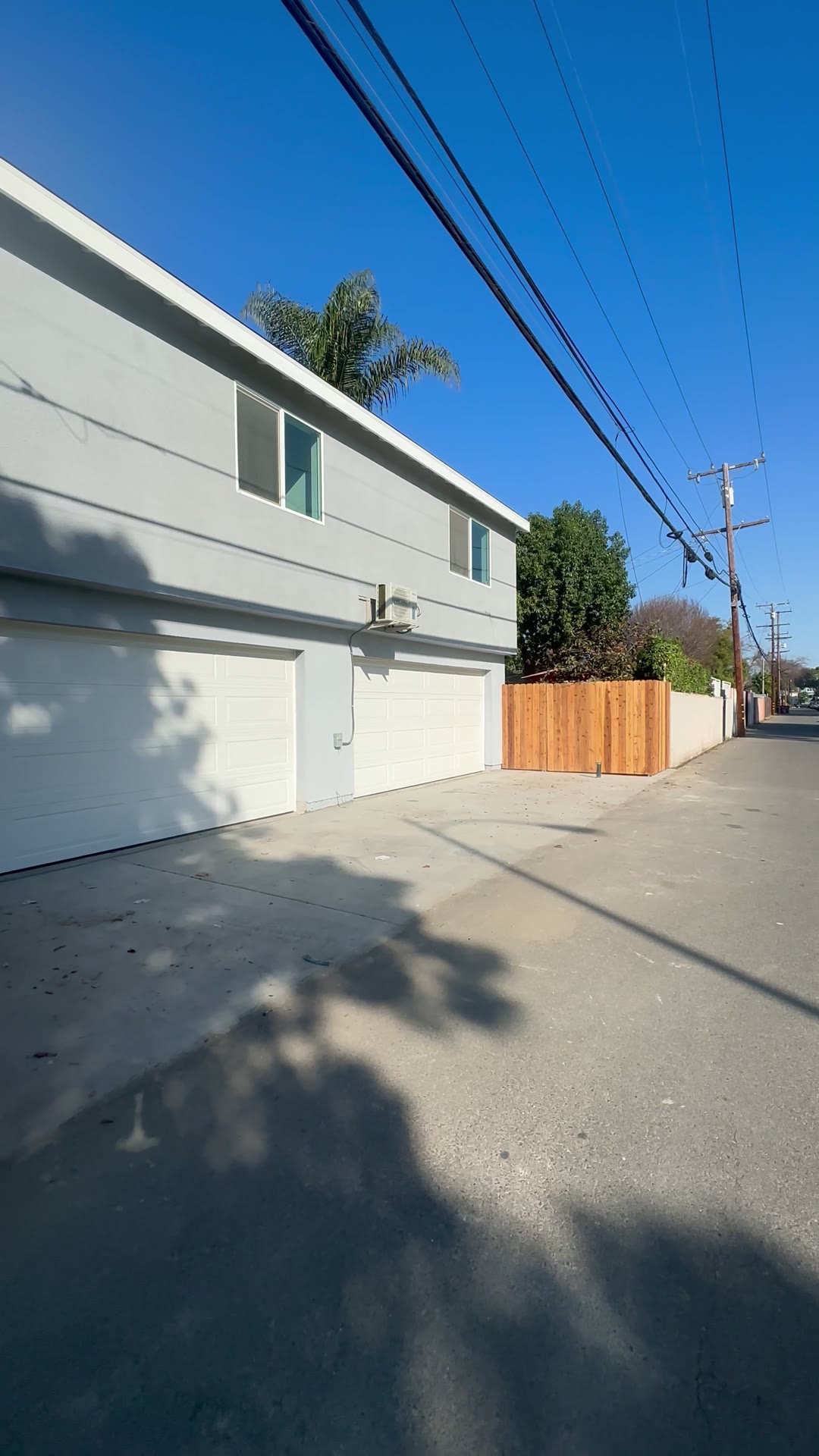 Finished exterior from the alley